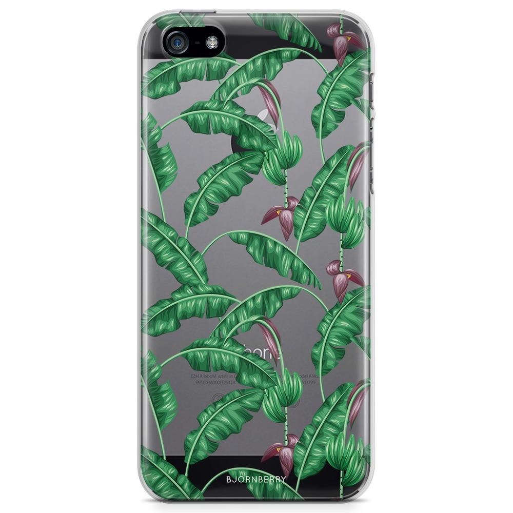 iPhone 5/5S/SE (2016) TPU Case - Banana Leaves