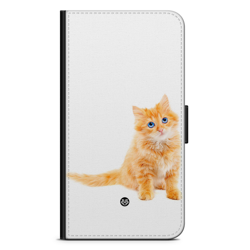 Xiaomi 12 Pro Wallet Case - Small brown cat