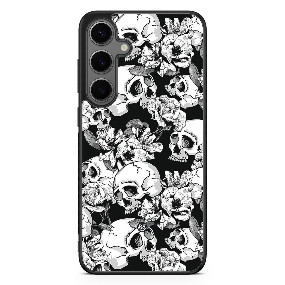 Samsung Galaxy S24 Plus Case - Skull & Roses