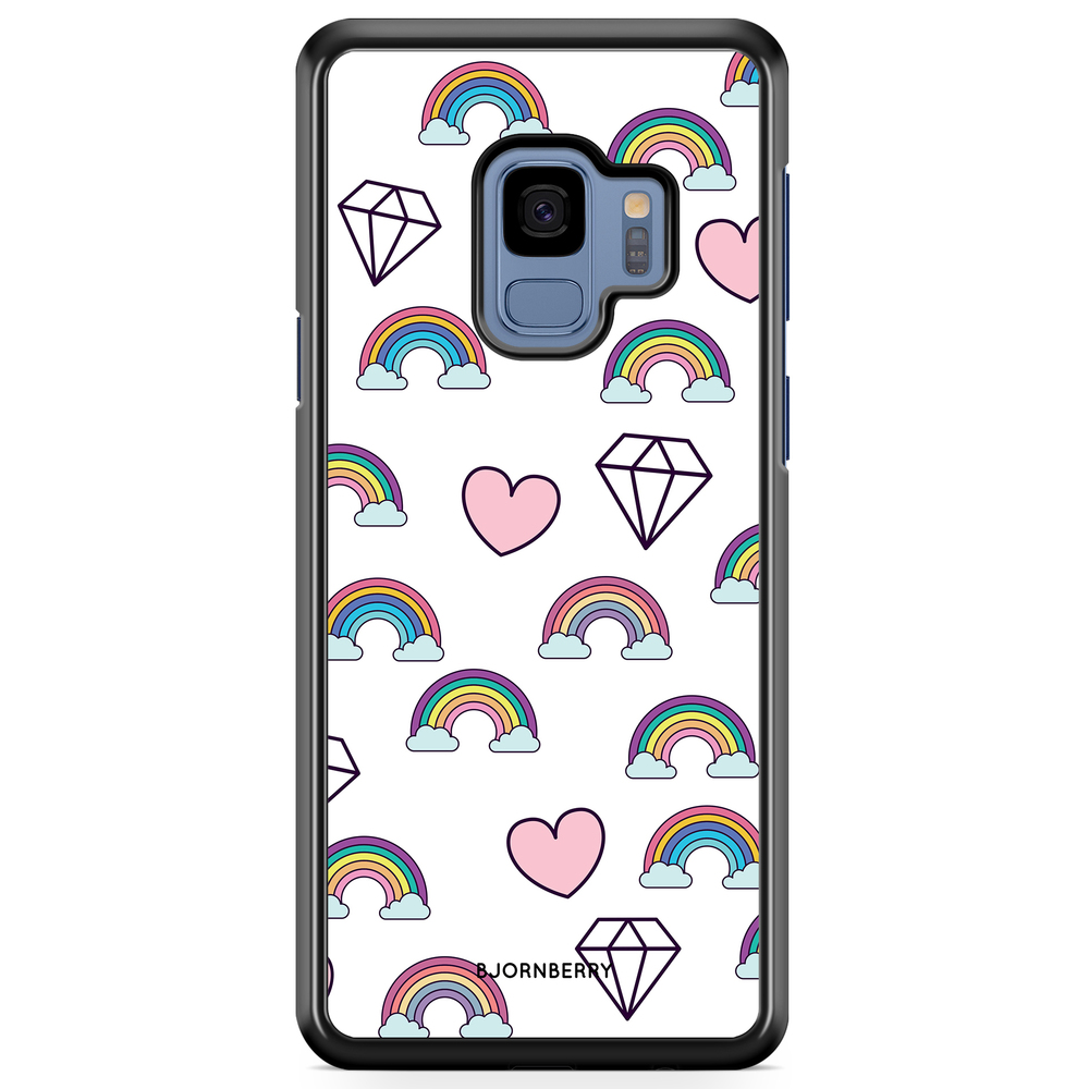 Samsung Galaxy S9 Case - Rainbows & Diamonds