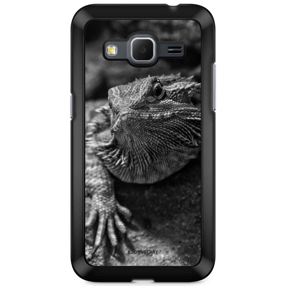 Samsung Galaxy Core Prime Case - Black/White Lizard
