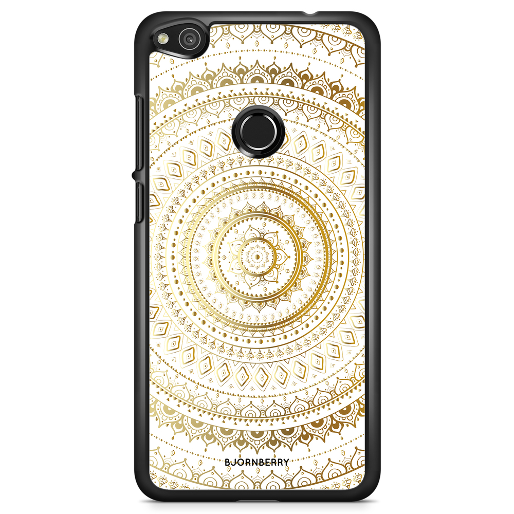 Huawei Honor 8 Lite Case - Gold Mandala