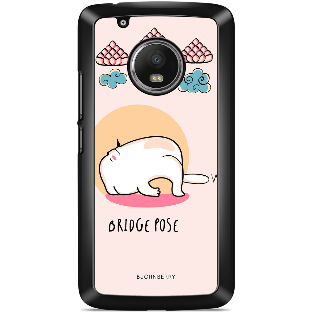 Moto G5 Plus Case - Yoga Cat Bridge Pose
