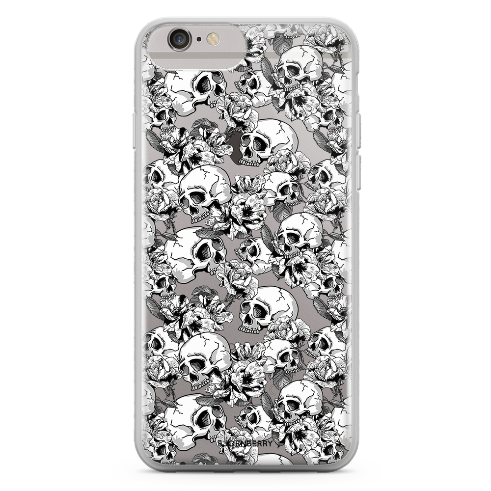 iPhone 6 Plus/6s Plus Fashion Case - Skull & Roses