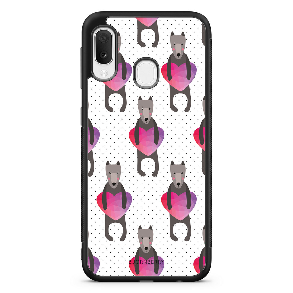 Samsung Galaxy A20e Case - Romantic Dogs