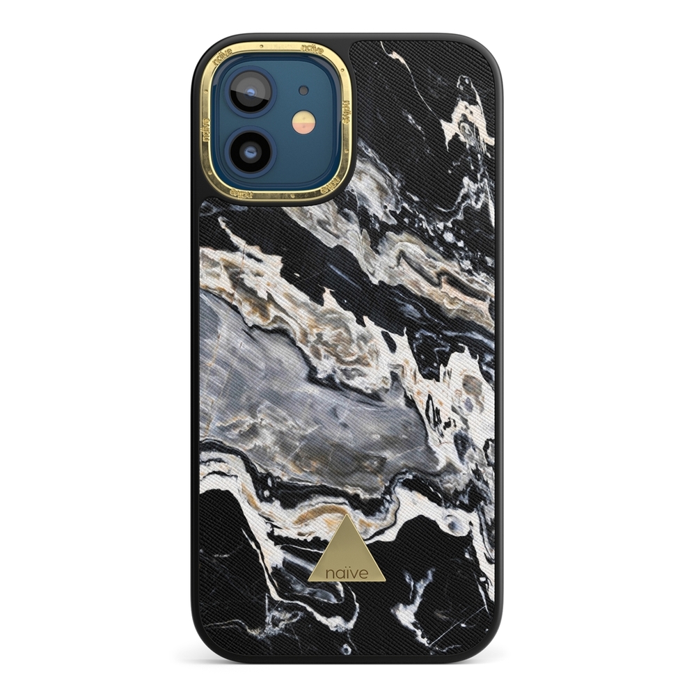 Naive iPhone 12 Case - Marble Storm