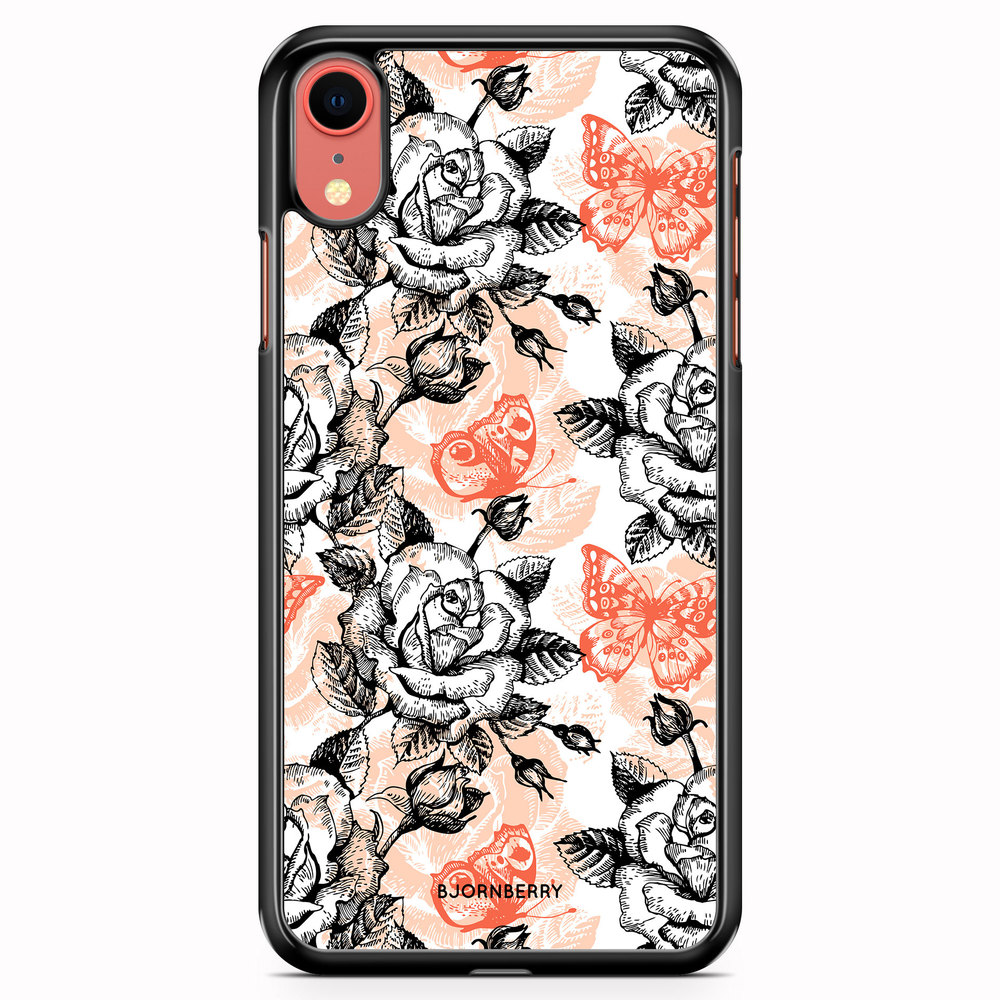 iPhone XR Case - Roses & Butterflies
