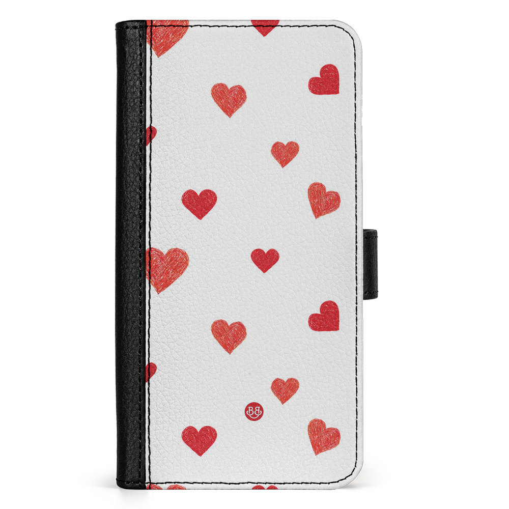 Doro 8050 Wallet Case - Painted Heart