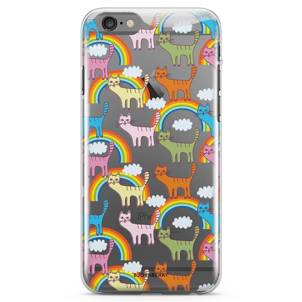 iPhone 6 Plus/6s Plus TPU Case - Cats & Rainbows