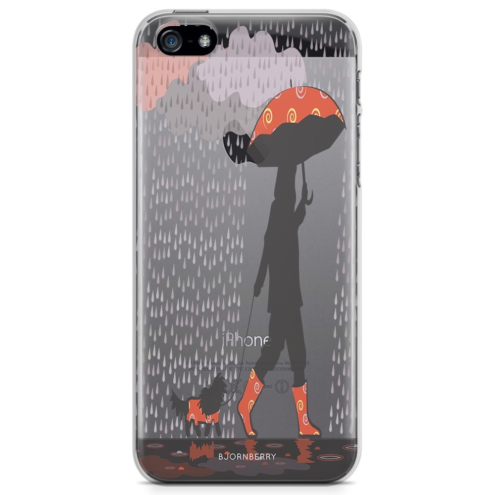 iPhone 5/5S/SE (2016) TPU Case - Walking In The Rain