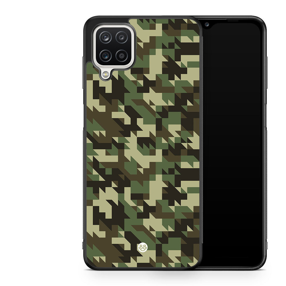 Samsung Galaxy A12 Case - Houndstooth Camo