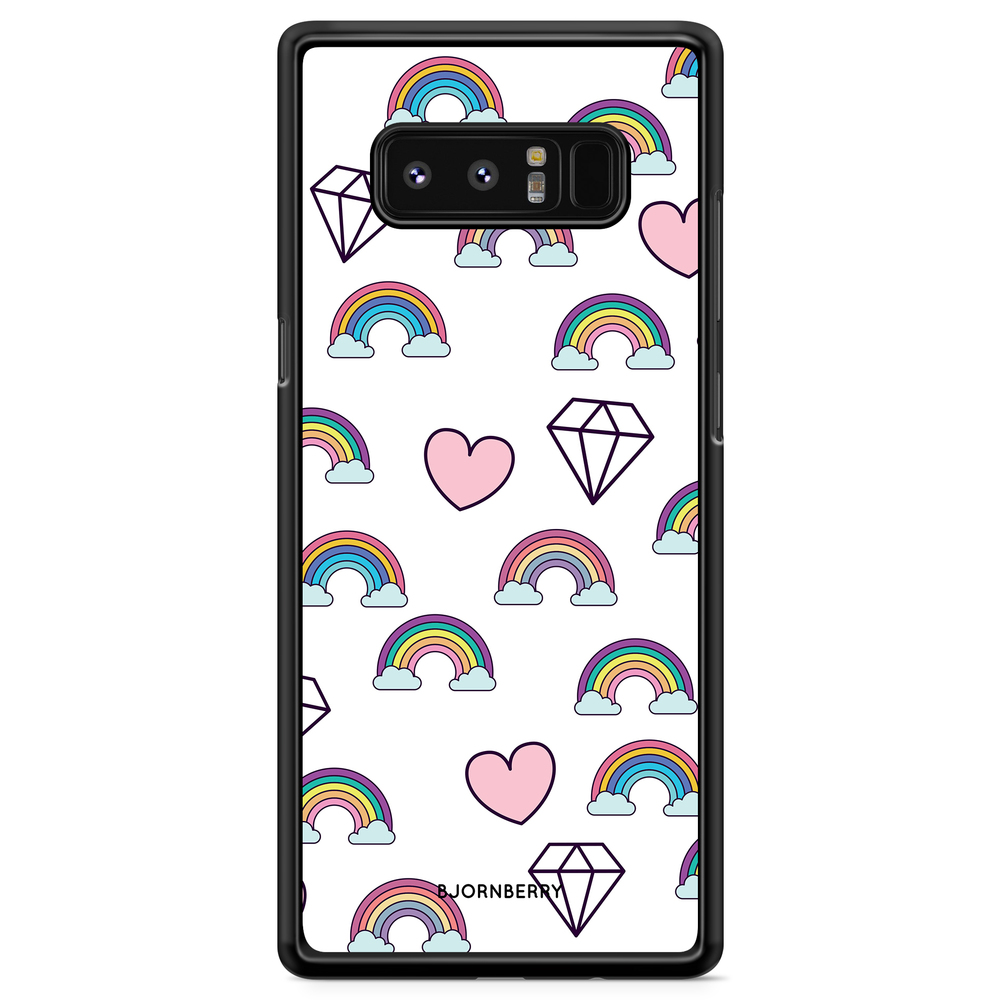 Samsung Galaxy Note 8 Case - Rainbows & Diamonds
