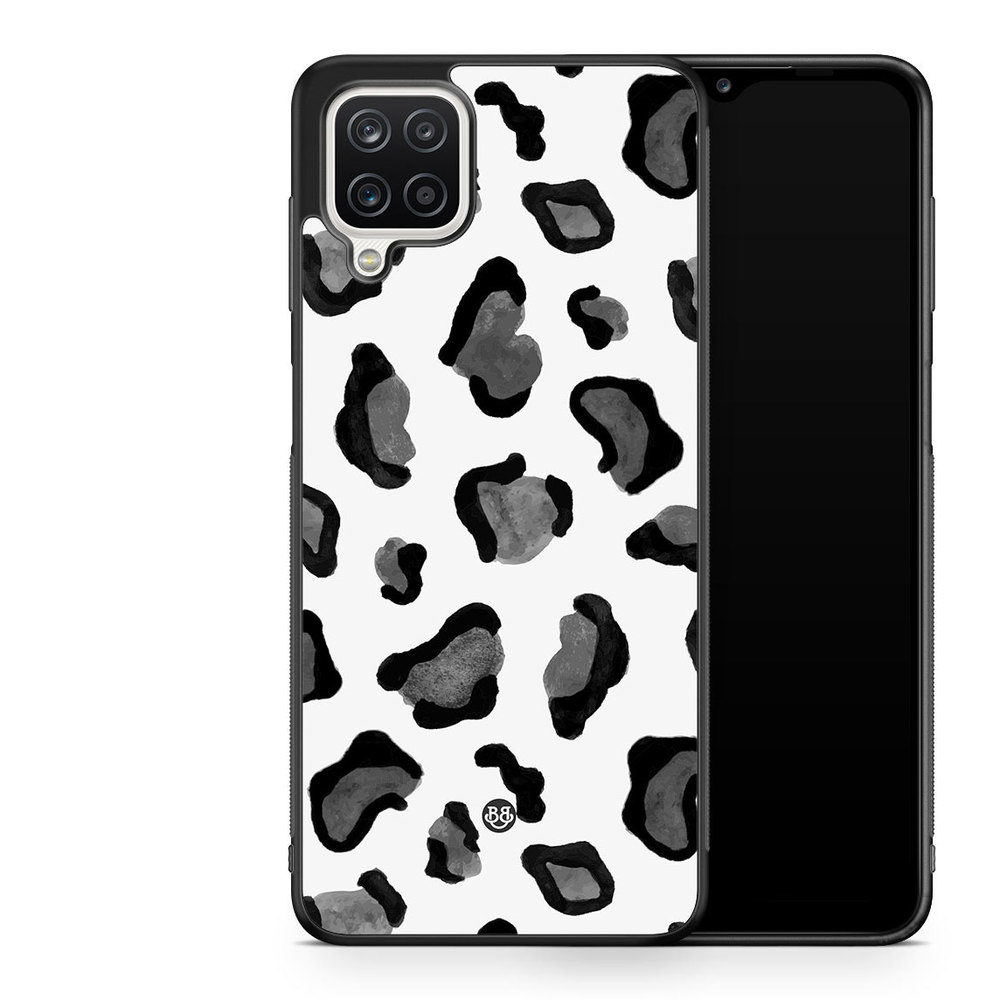Samsung Galaxy A12 Case - Grey Leopard