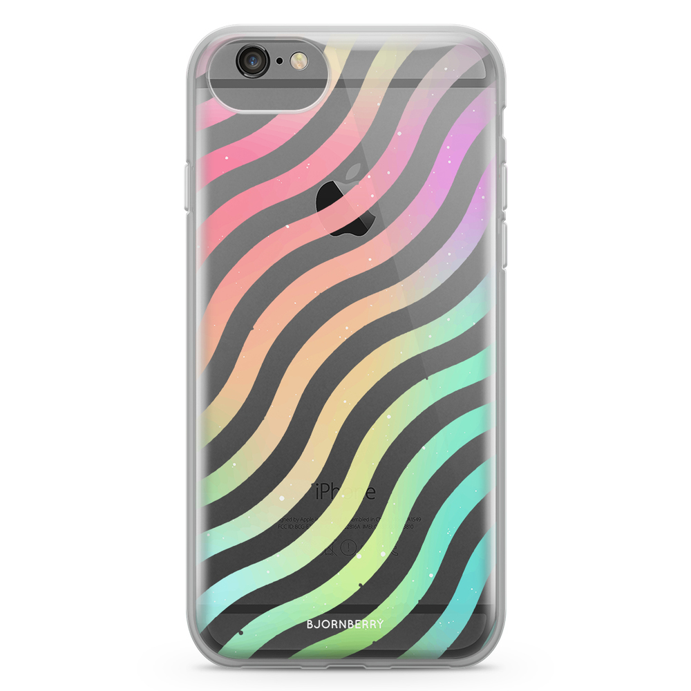 iPhone 6/6s Fashion Case - Wavy Rainbow
