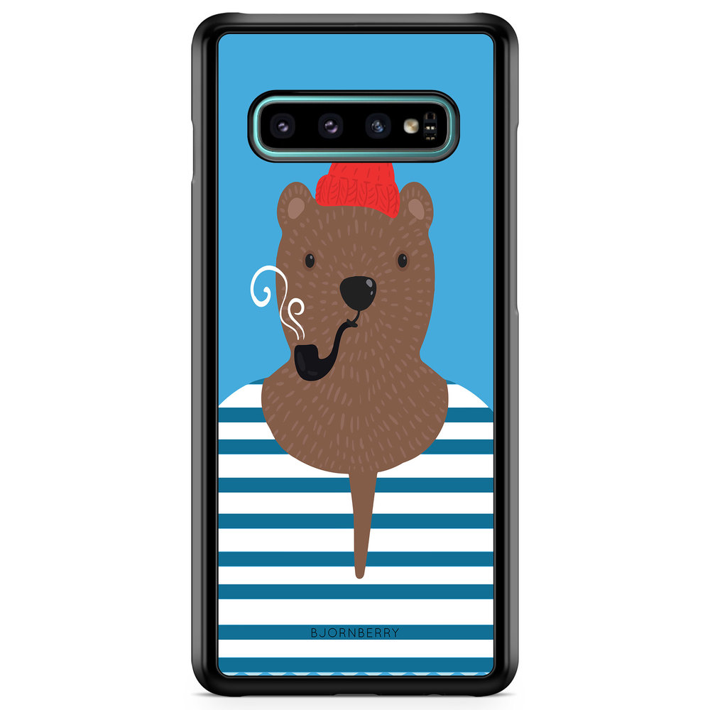Samsung Galaxy S10 Case - Hipster Bear
