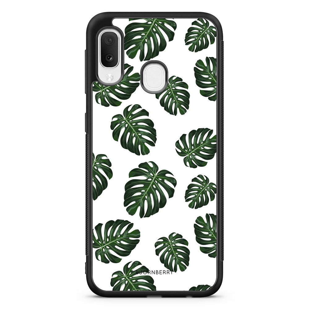 Samsung Galaxy A20e Case - Monstera Pattern