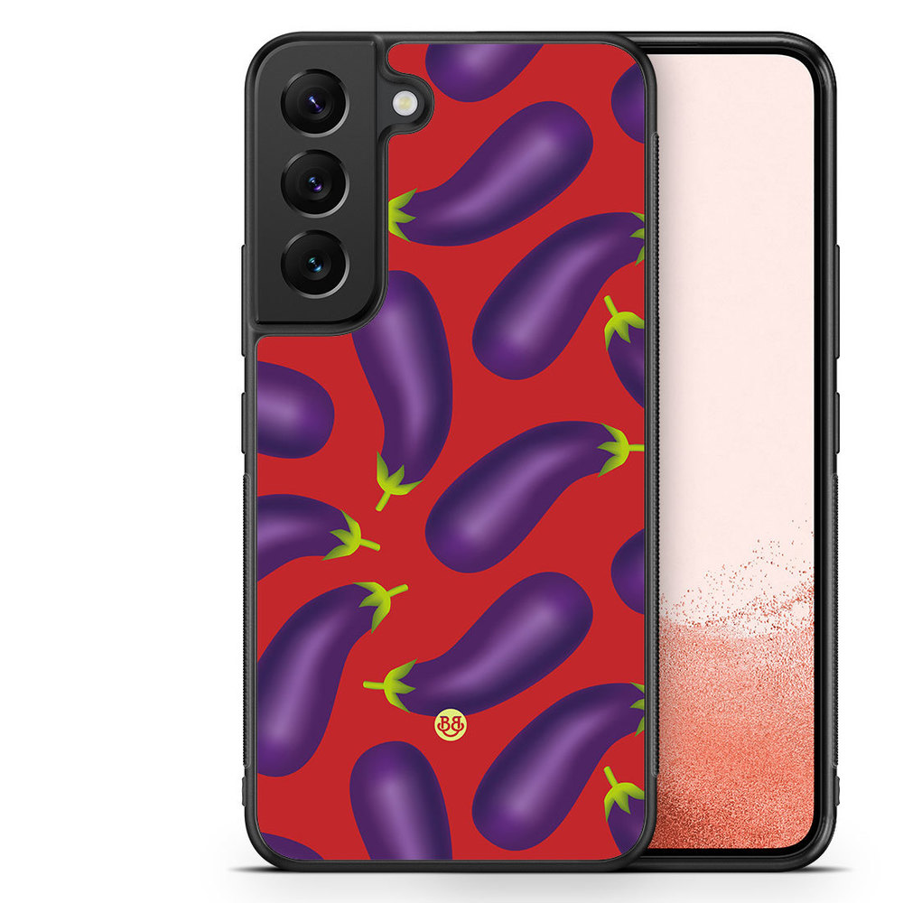 Samsung Galaxy S23 Plus 5G Case - Eggplant Pattern