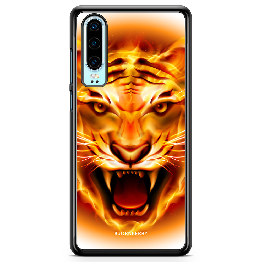 Huawei P30 Case - Flames Tiger