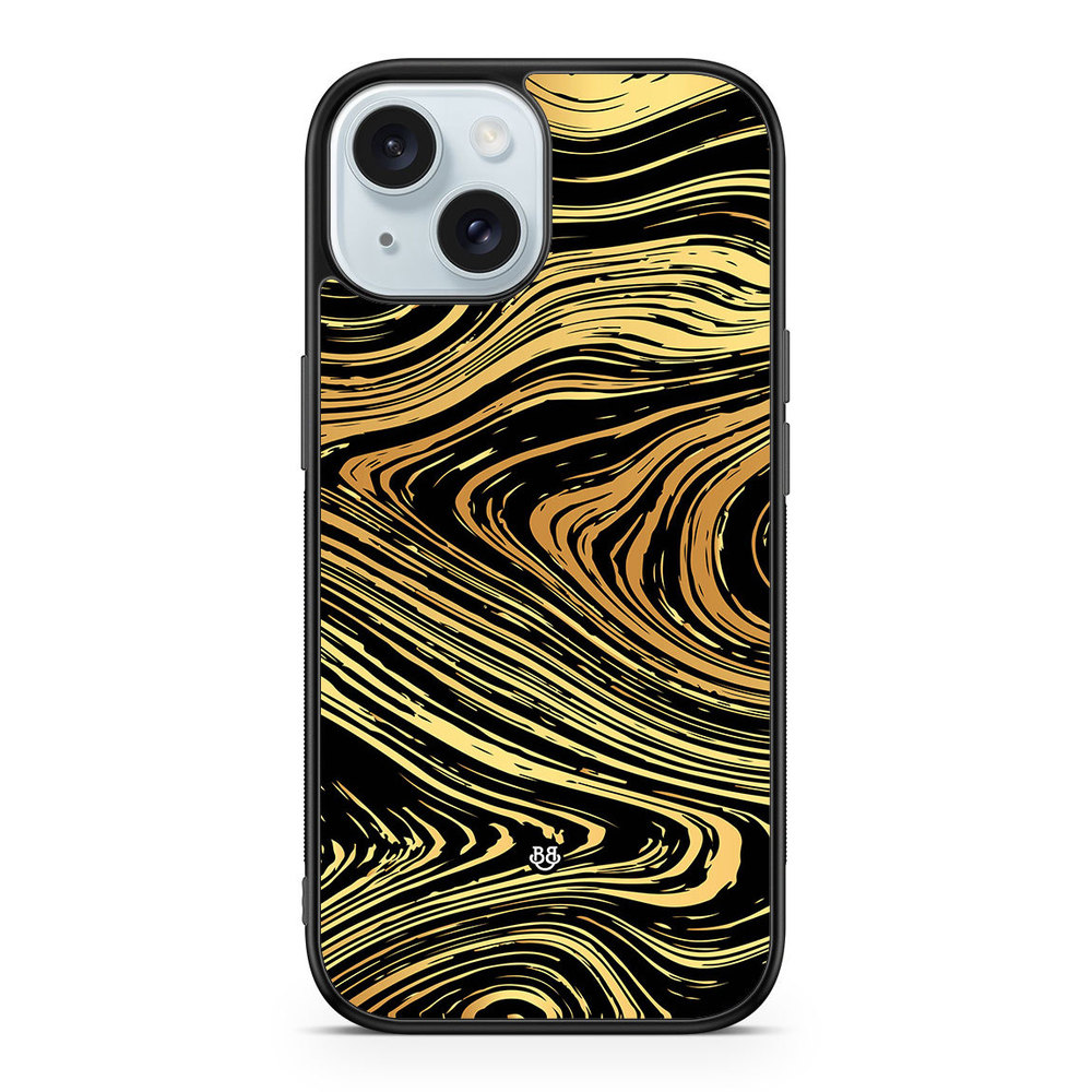 iPhone 15 Case - Gold Marble