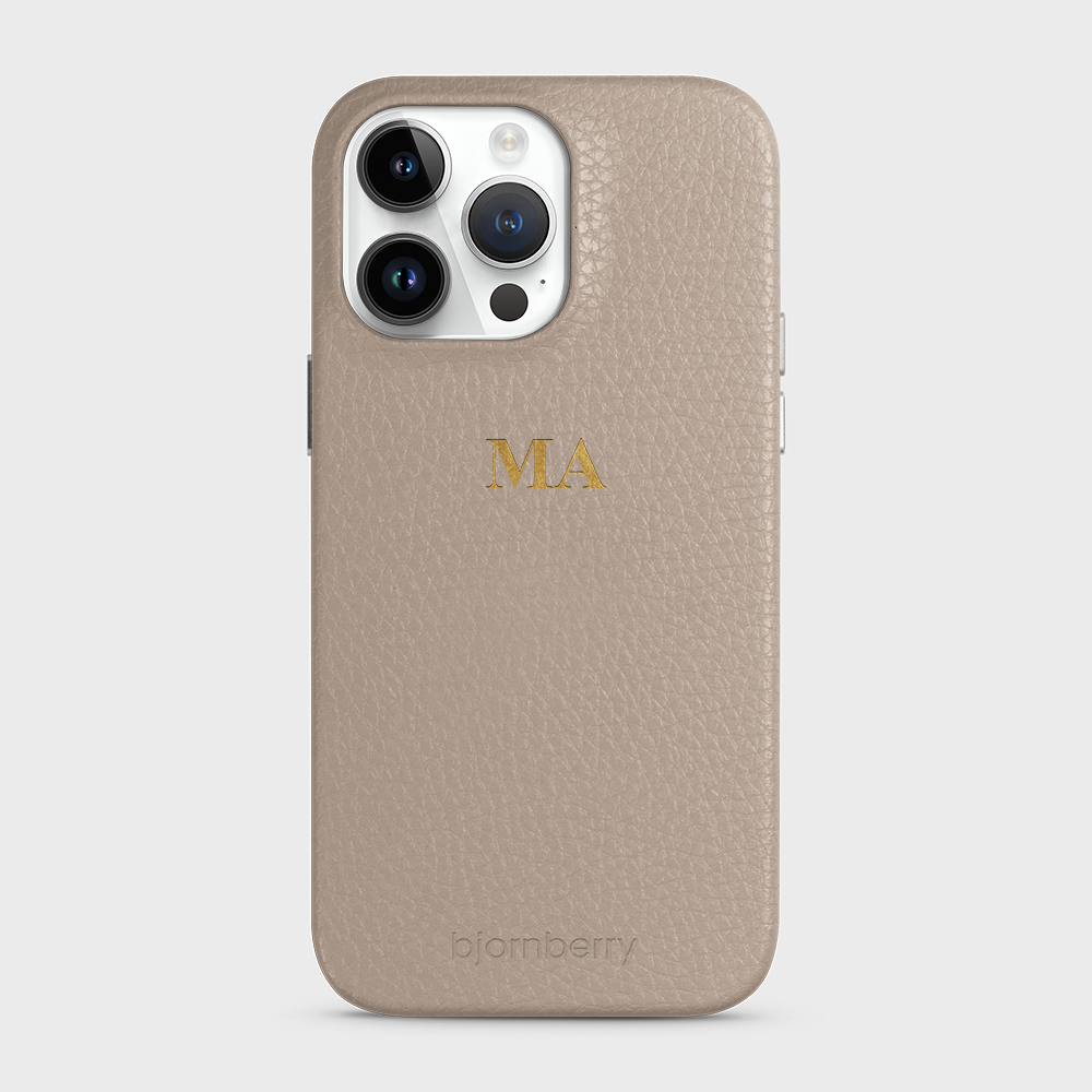 iPhone 15 Pro Max Personalized Leather Case - Monogram - 10
