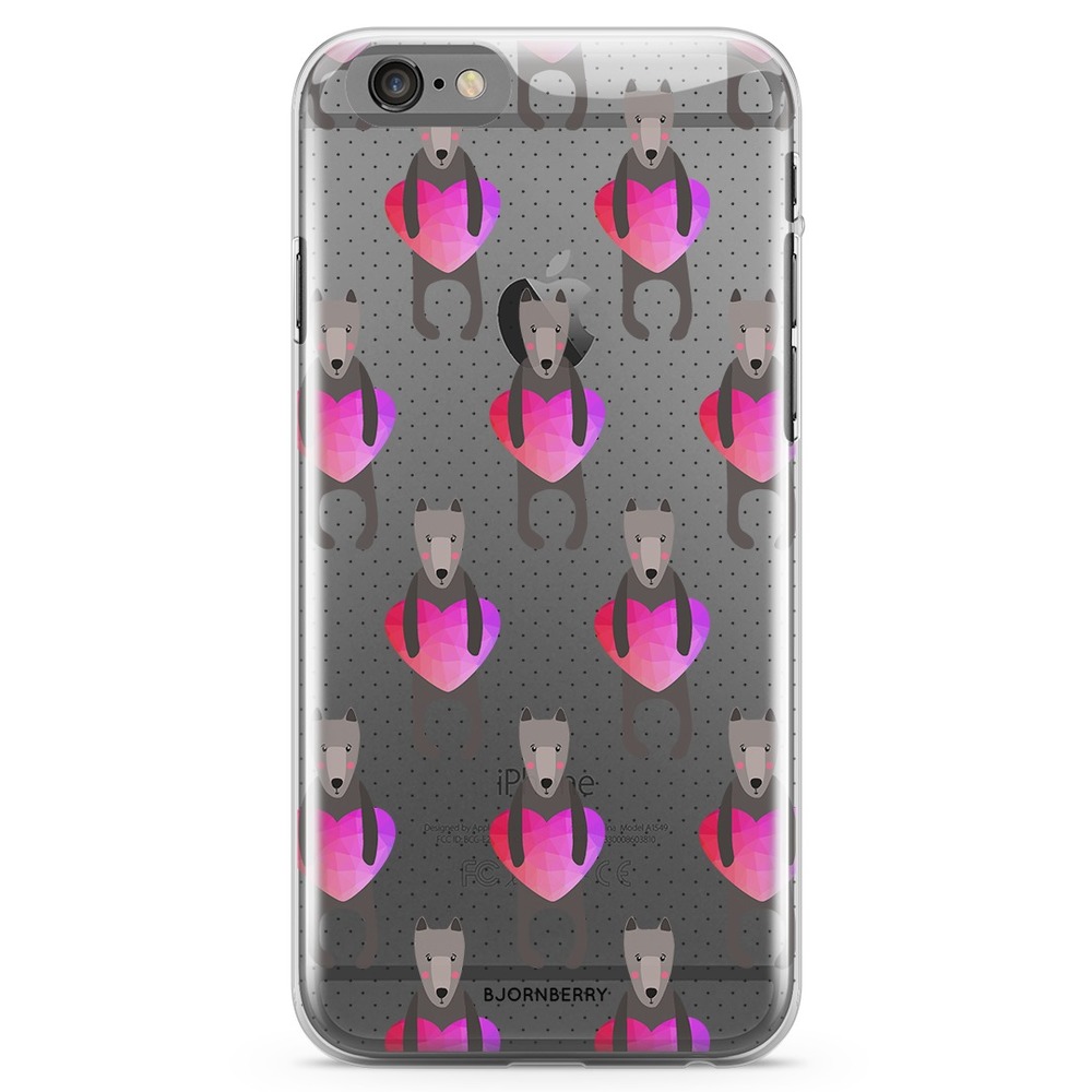 iPhone 6 Plus/6s Plus TPU Case - Dogs & Hearts