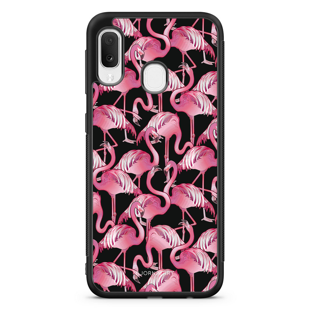 Samsung Galaxy A20e Case - Flamingos