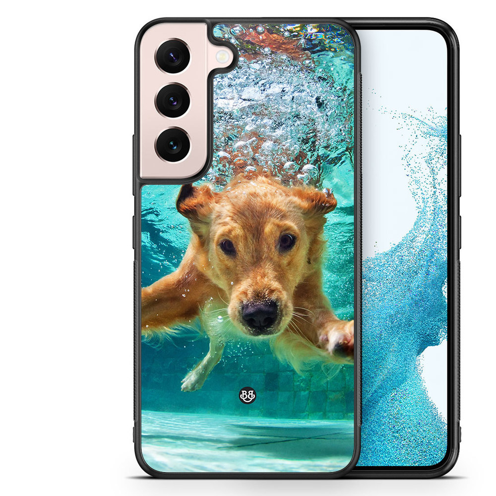 Samsung Galaxy S22 5G Skal - Hund i Vatten | Mobilskal & Mobilfodral BJORNBERRY