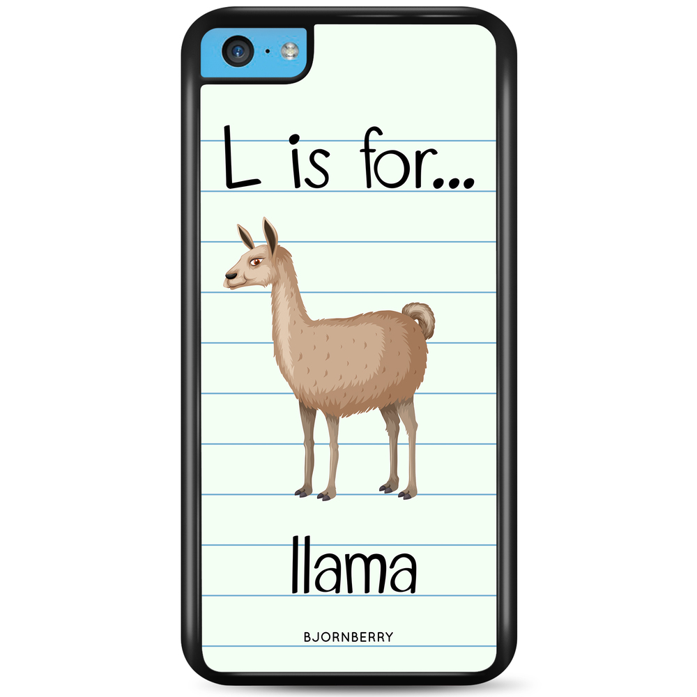 iPhone 5C Case - L Is For Llama