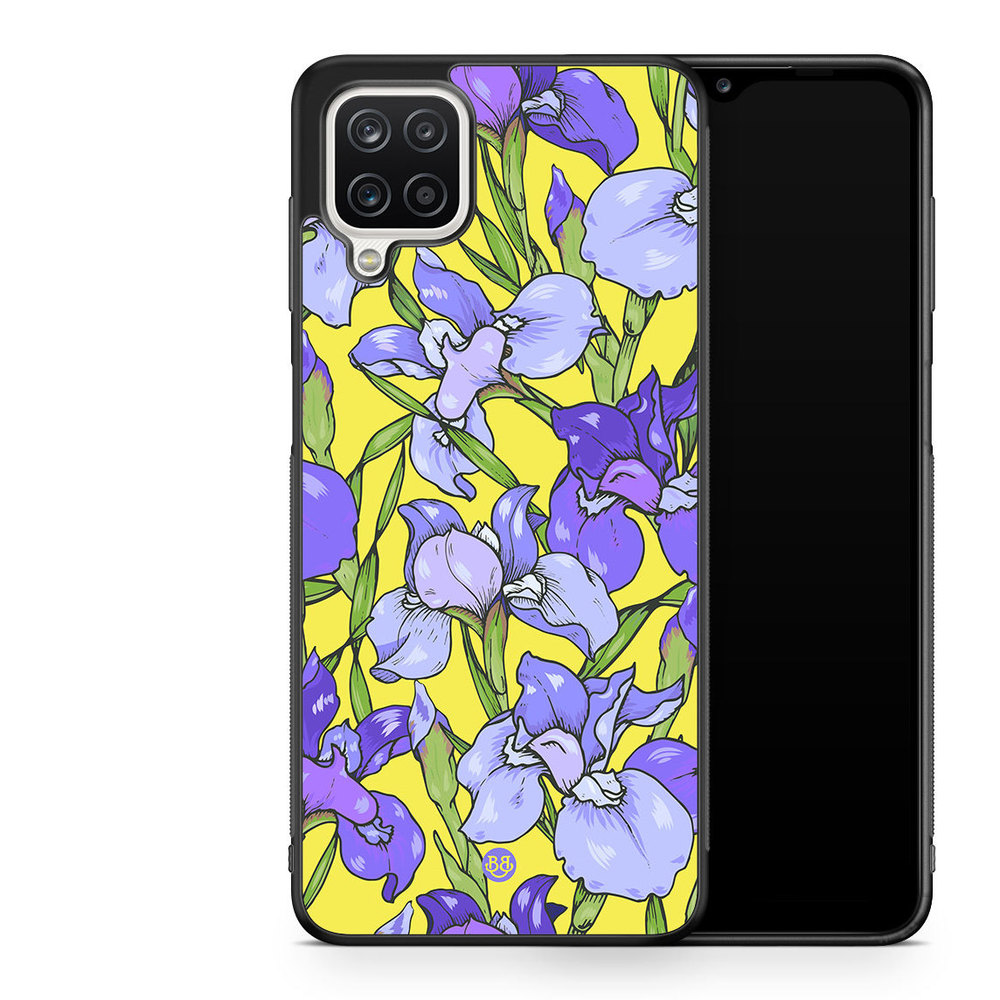 Samsung Galaxy A12 Case - Iris Flowers