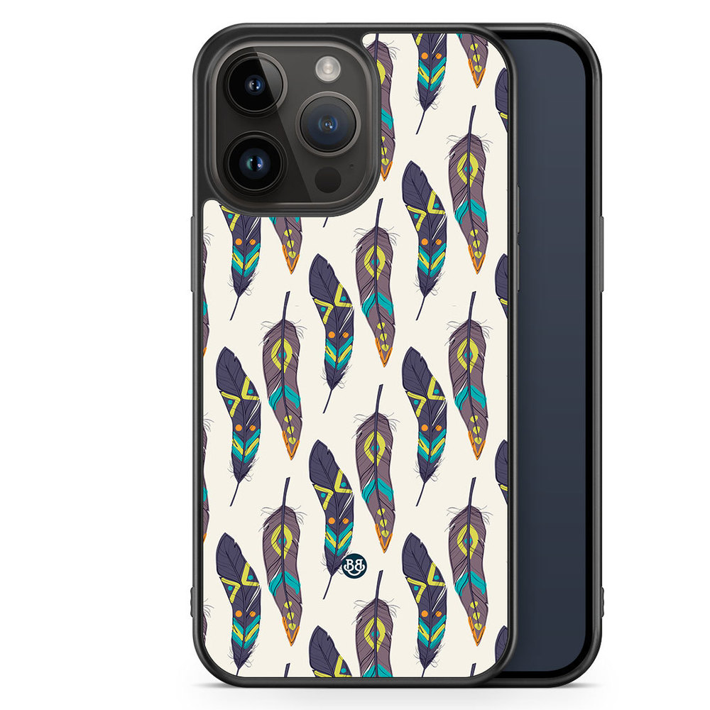 iPhone 14 Pro Max Case - Ethnic Feathers