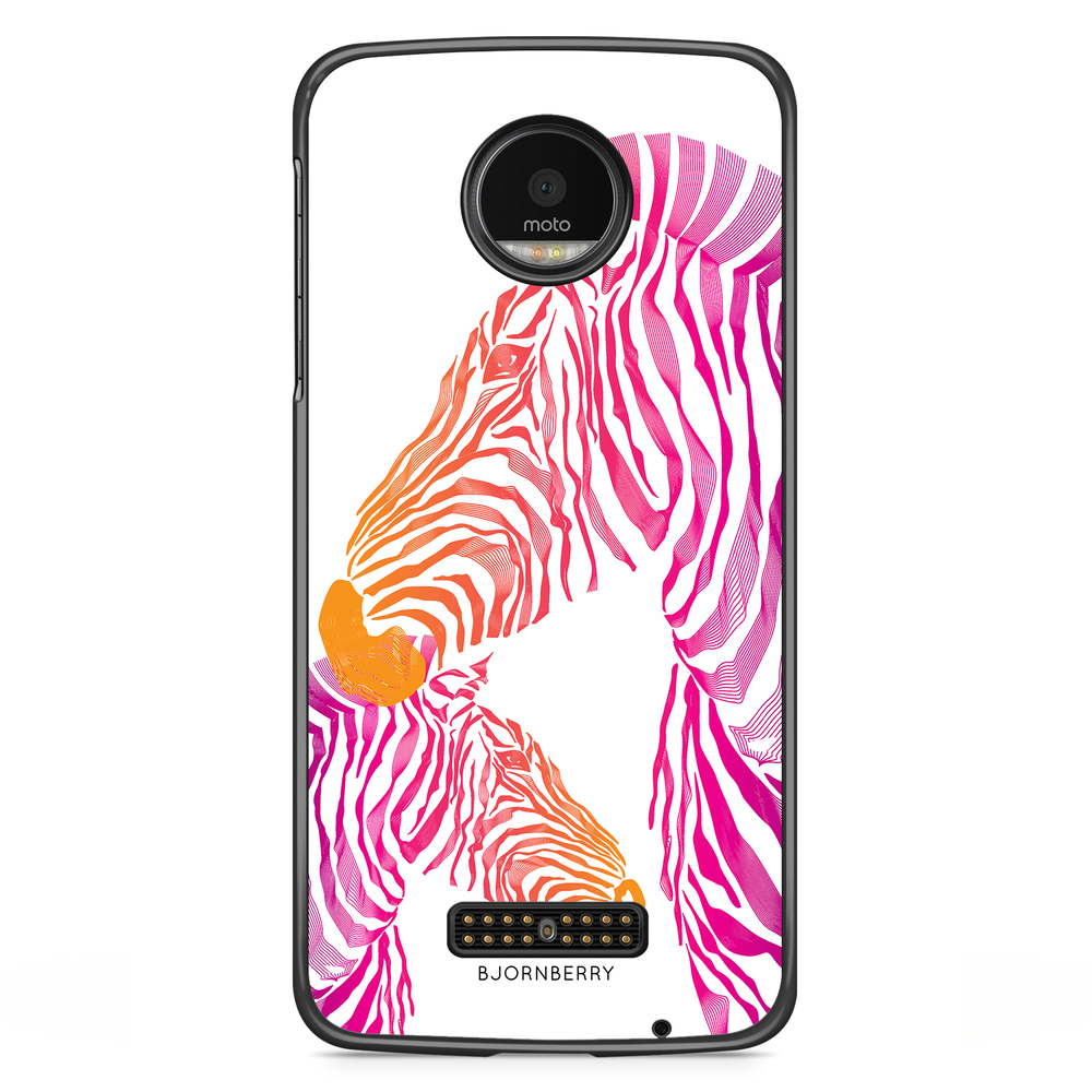 Motorola Moto Z Case - Pink Zebras