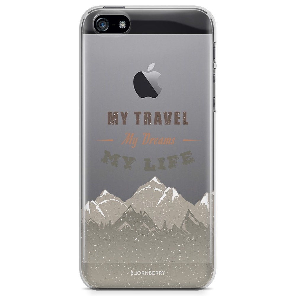iPhone 5/5S/SE (2016) TPU Case - My Travels, My Life