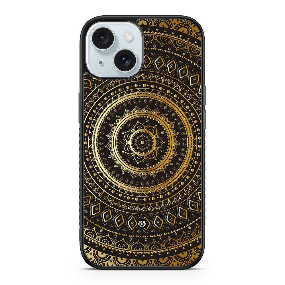 iPhone 15 Case - Gold Mandala