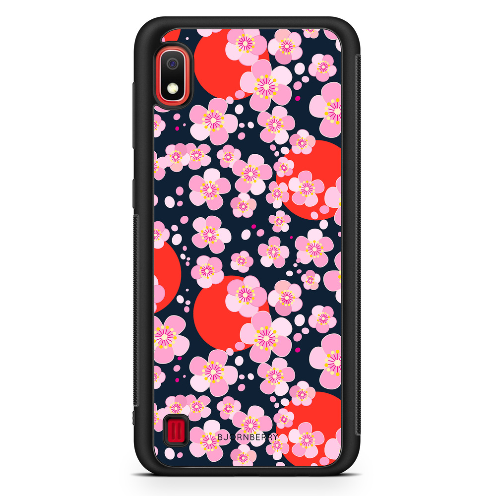 Samsung Galaxy A10 Case - Japanese Flowers