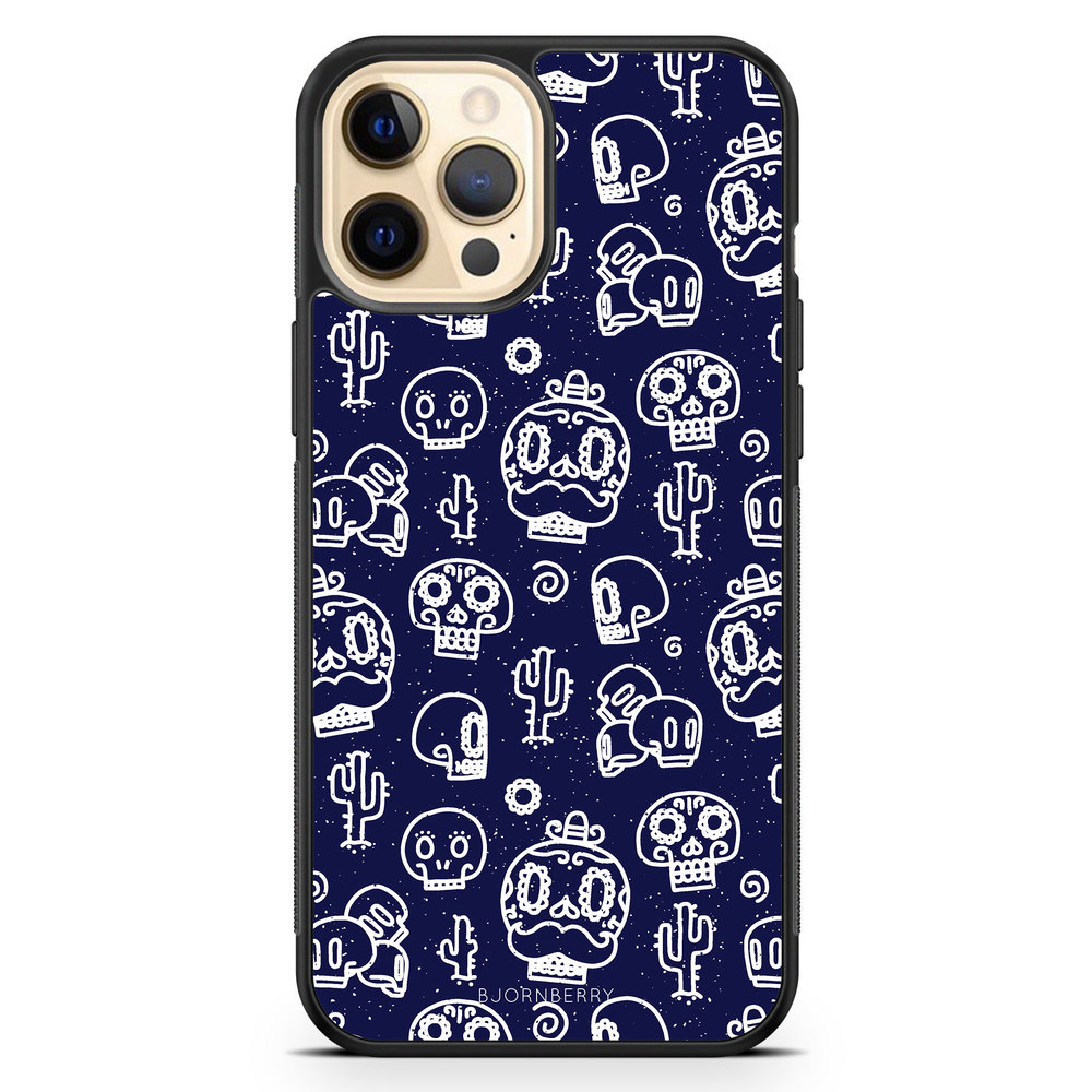 iPhone 12 Pro Max Case - Oldschool Skulls