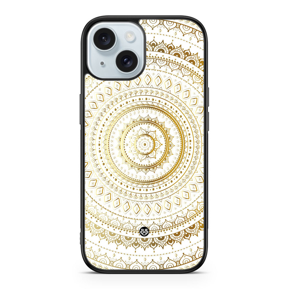 iPhone 15 Case - Gold Mandala