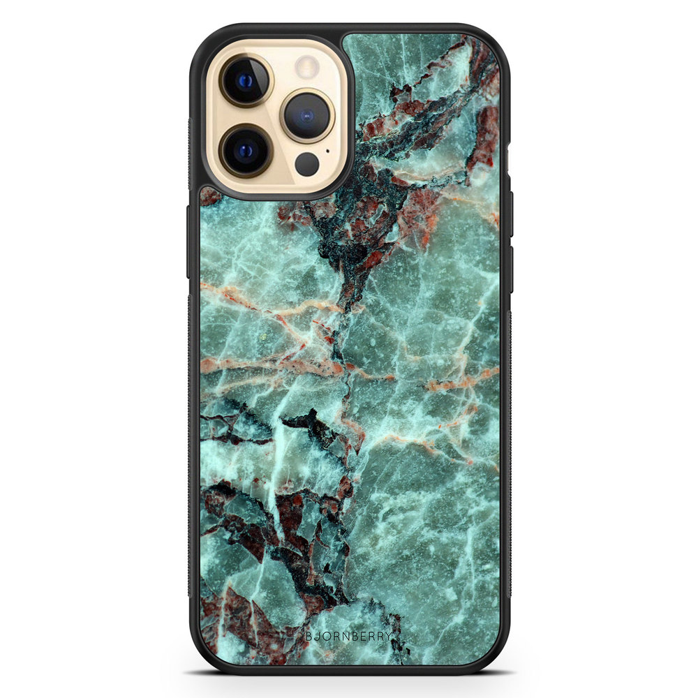 iPhone 12 Pro Max Case - Green Marble