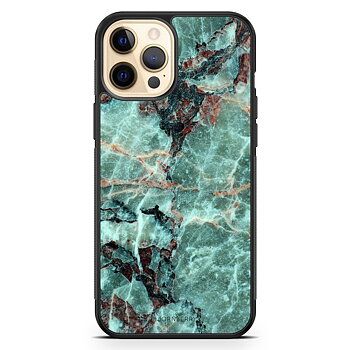 iPhone 12 Pro Max Skal - Grön Marmor