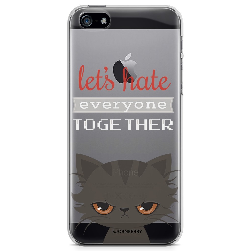 iPhone 5/5S/SE (2016) TPU Case - Angry Cat