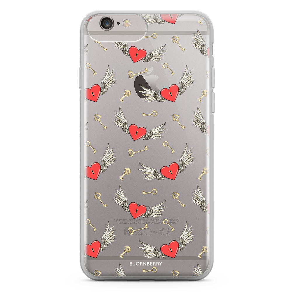 iPhone 6 Plus/6s Plus Fashion Case - Hearts 'n Wings