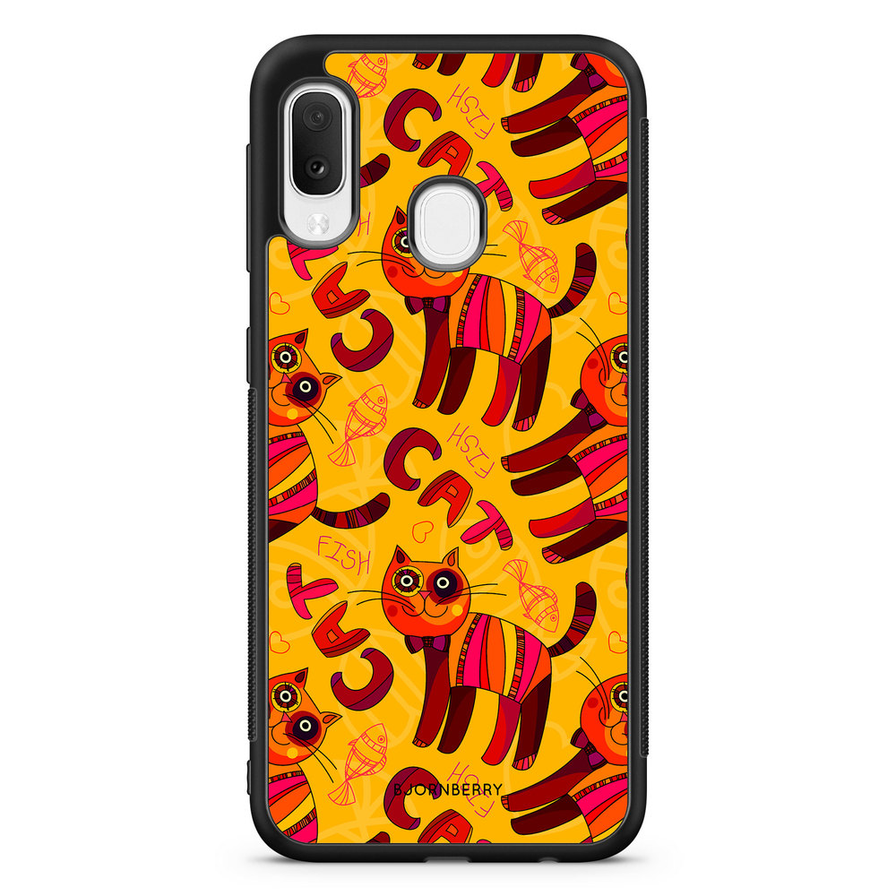 Samsung Galaxy A20e Case - Cat & Fish