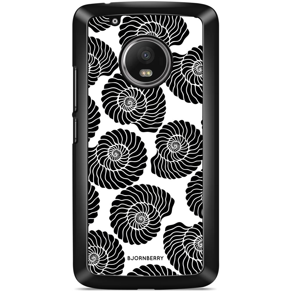 Moto G5 Plus Case - Seashell BW
