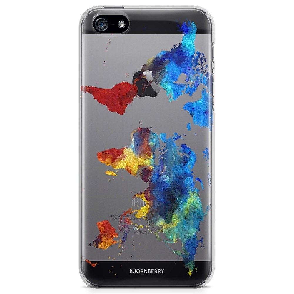 iPhone 5/5S/SE (2016) TPU Case - World Map