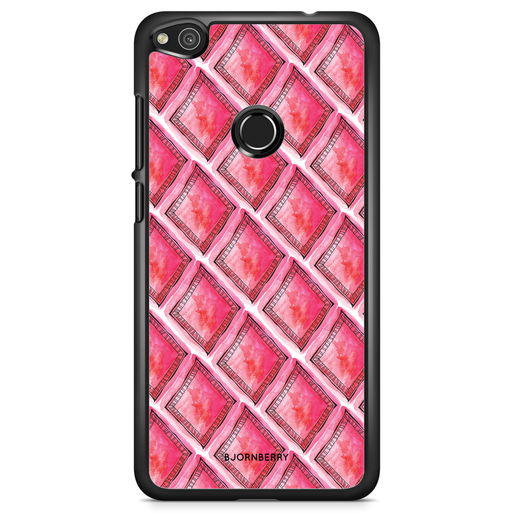 Huawei Honor 8 Lite Case - Red Rhombus