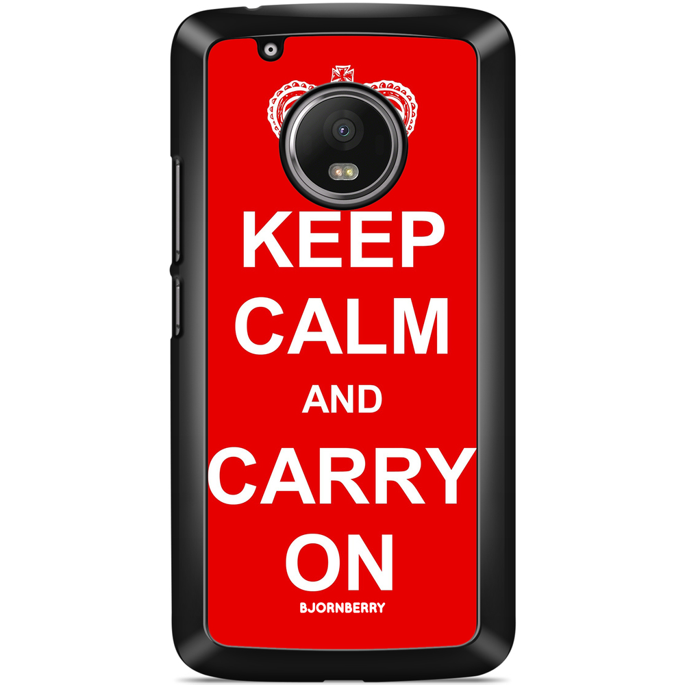 Moto G5 Plus Case - Keep calm carry on