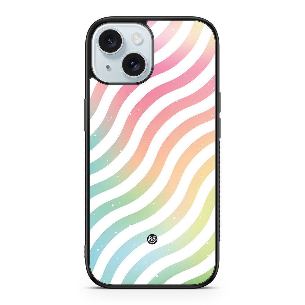 iPhone 15 Case - Wavy Rainbow