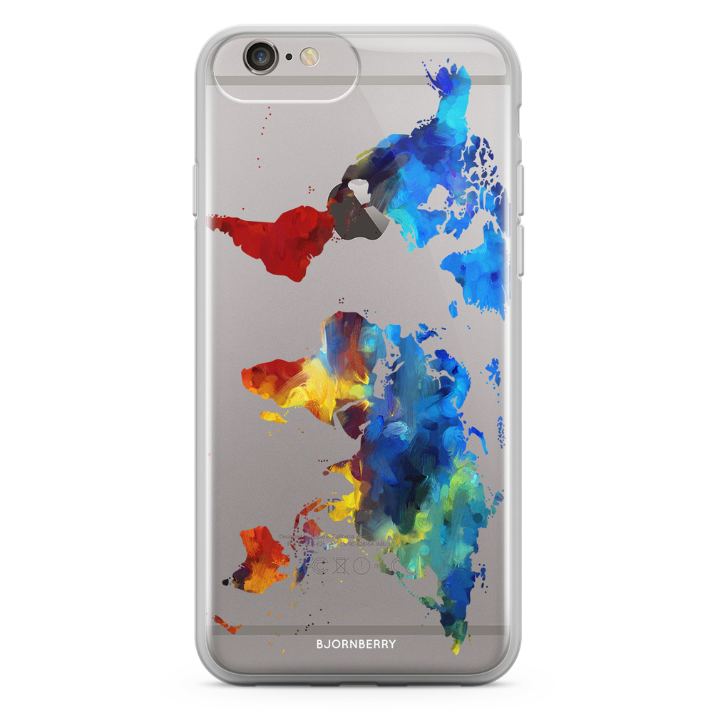 iPhone 6 Plus/6s Plus Fashion Case - World Map