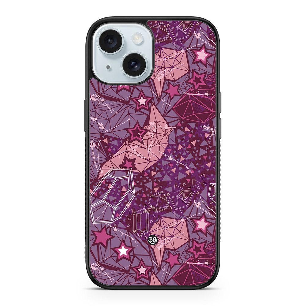 iPhone 15 Case - Purple Stars