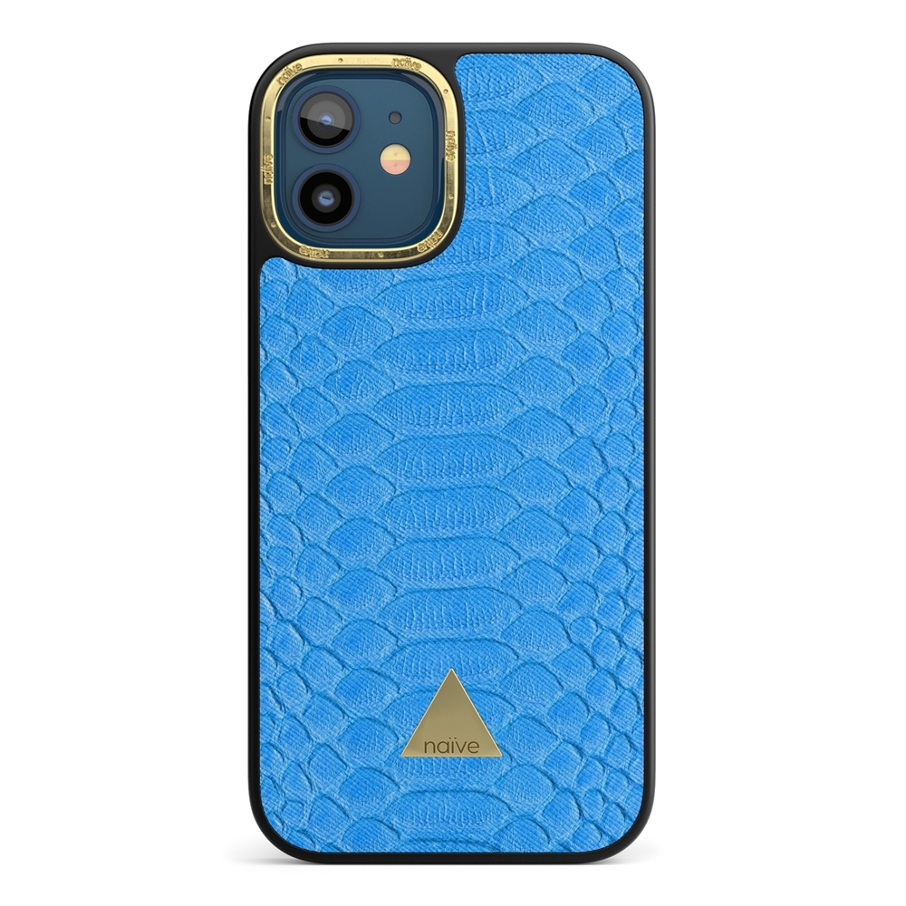 Naive iPhone 12 Case - Indigo Snake