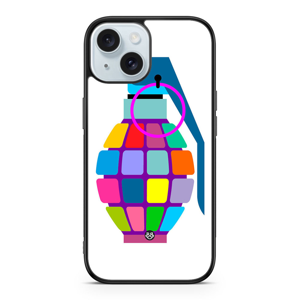 iPhone 15 Case - Color hand grenade